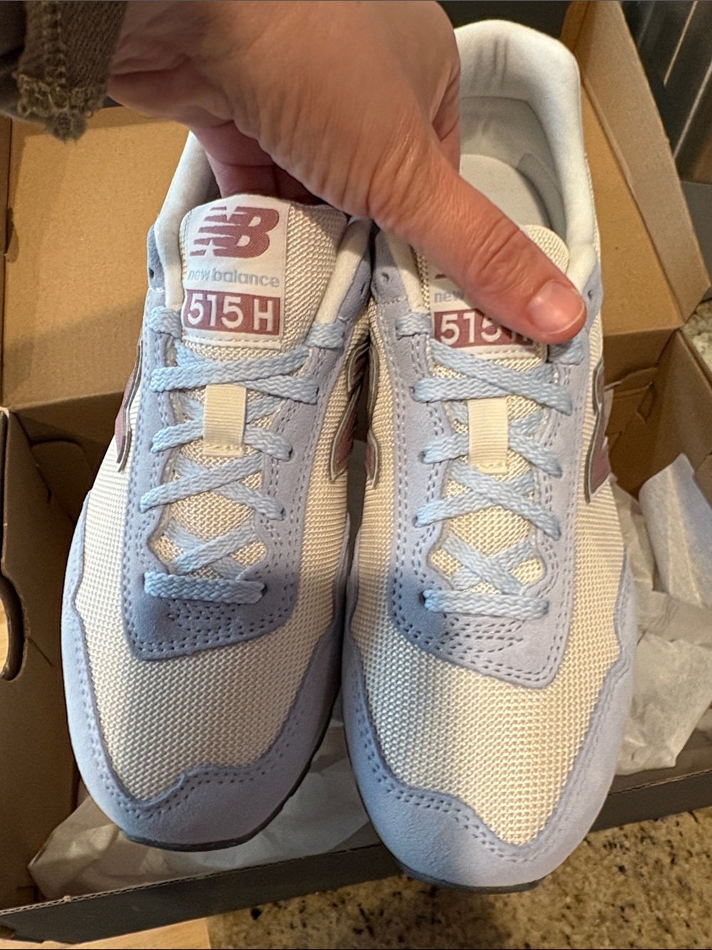 New Balance Womens 515 Blue/Seasalt Sneaker NIB size 8.5 - Picture 4 of 7
